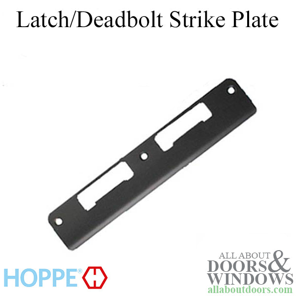 HOPPE Latch and Deadbolt Strike with Curved Lip Non-Handed Rustic Umber - HOPPE Latch and Deadbolt Strike with Curved Lip Non-Handed Rustic Umber