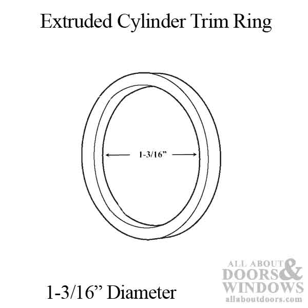 Extruded Cylinder Trim Ring, 5/16