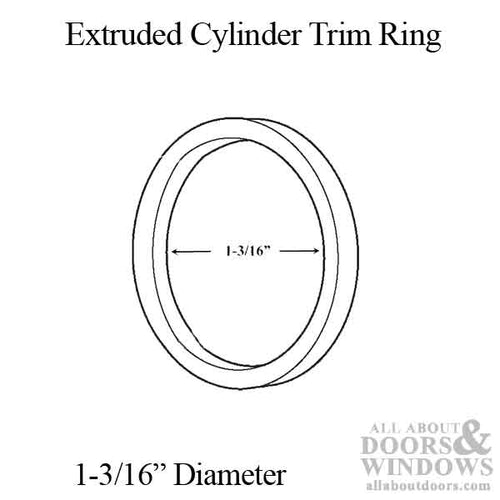 Extruded Cylinder Trim Ring, 5/16