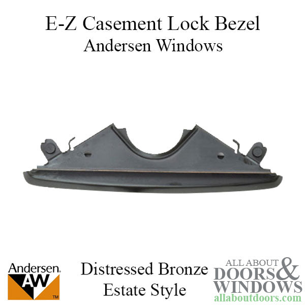 Andersen Window - Improved E-Z Casement Lock Bezel - Distressed Bronze - Andersen Window - Improved E-Z Casement Lock Bezel - Distressed Bronze