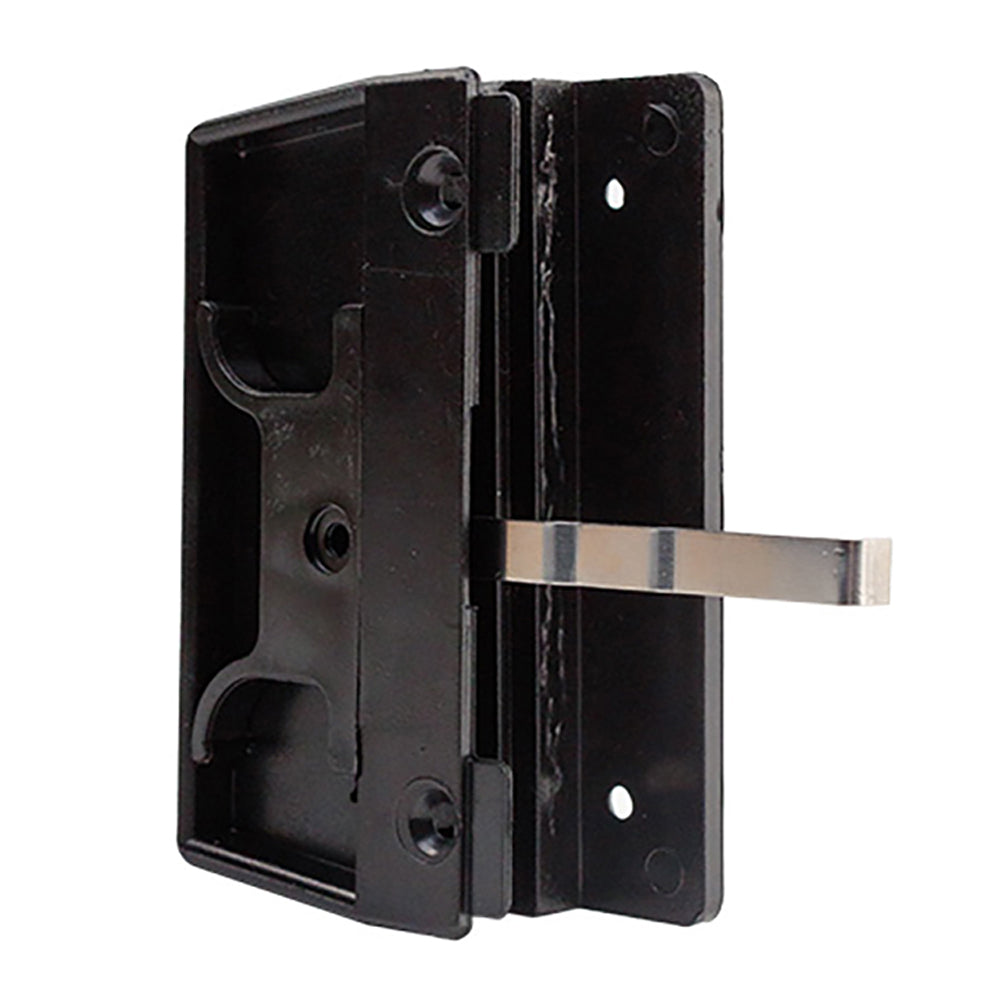 Non-Handed Spring Activated Latch & Pull for Sliding Screen Door - Black - Non-Handed Spring Activated Latch & Pull for Sliding Screen Door - Black