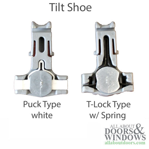 Tilt Shoe, 747 Inverted Channel Balance, T-Lock with wire spring - Tilt Shoe, 747 Inverted Channel Balance, T-Lock with wire spring