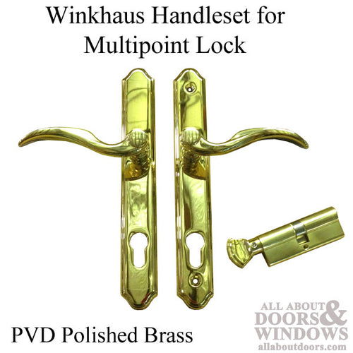 STV Euro Traditional Plate, Fontana Lever  2-1/4 door - Brass PVD - STV Euro Traditional Plate, Fontana Lever  2-1/4 door - Brass PVD