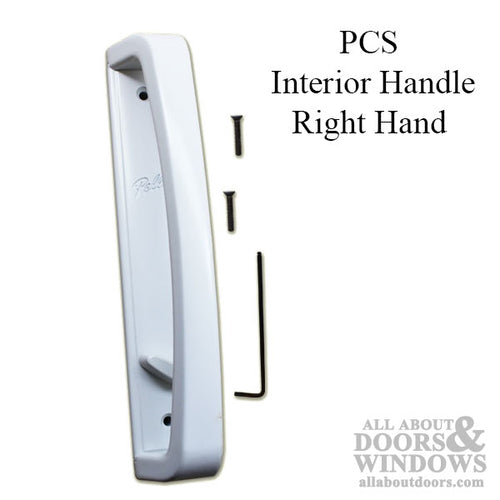 PCS Interior Handle, OX - Right Handed - White - PCS Interior Handle, OX - Right Handed - White