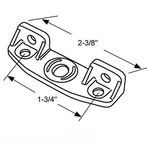 Truth  51.01.32.011B Bracket for Awning Window - Black - Truth  51.01.32.011B Bracket for Awning Window - Black
