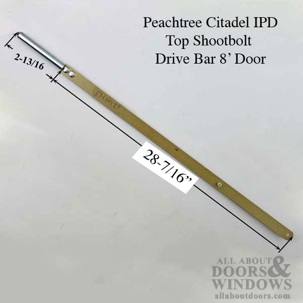 Peachtree IPD Citadel 8 foot Passive Panel Top Drive Bar w/ Shootbolt - Peachtree IPD Citadel 8 foot Passive Panel Top Drive Bar w/ Shootbolt