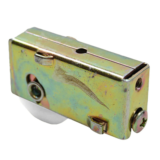 Roller Assembly for Sliding Patio Doors with Adjustable Steel Housing 1.25 Inch Nylon Wheel Diameter