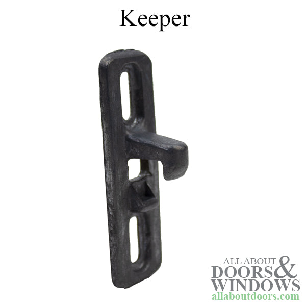 Diecast Keeper for Sliding Patio Door 1-3/4