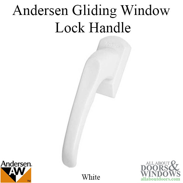 Gliding Window Lock Handle, Perma-Shield - White - Gliding Window Lock Handle, Perma-Shield - White