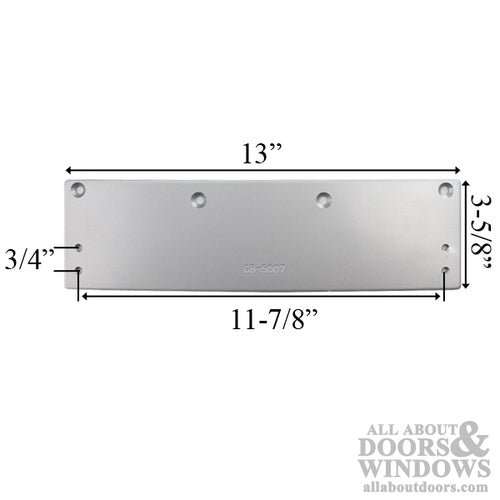Drop Plate, Mounting Plate for Commercial Door Closer, Choose Color - Drop Plate, Mounting Plate for Commercial Door Closer, Choose Color