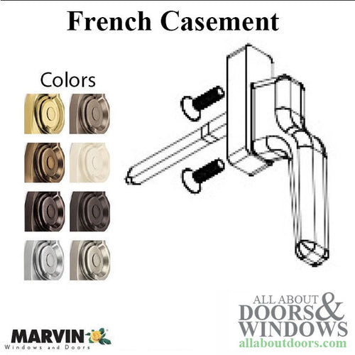 Marvin Window Ultimate French Casement Lock Handle, Choose Color - Marvin Window Ultimate French Casement Lock Handle, Choose Color