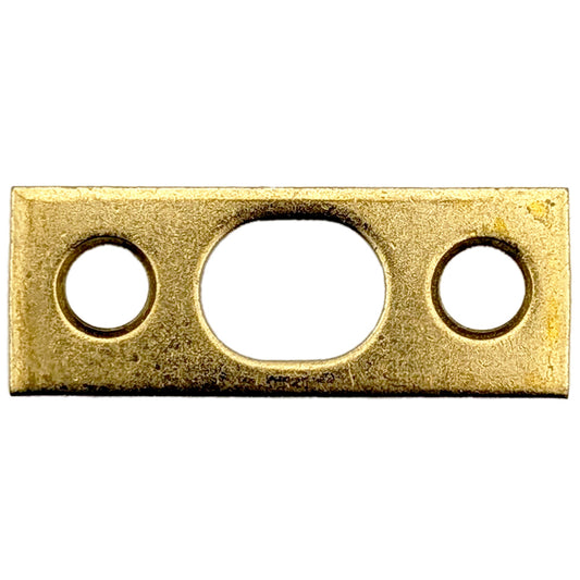 Flush Bolt Strike - 1-1/2" x 9/16" - Antique Brass