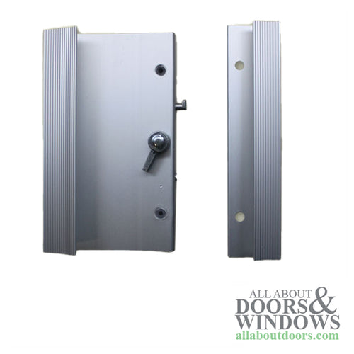 Handle Set for Sliding Patio Door with Extruded Aluminum Inside and Outside Pulls - Handle Set for Sliding Patio Door with Extruded Aluminum Inside and Outside Pulls