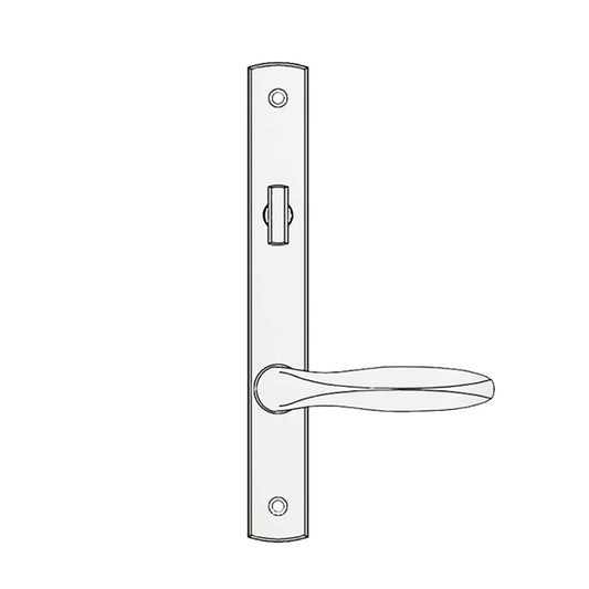 Truth Sentry Lock Handle Set, Classic, Decorative finishes over Brass, PVD Chrome