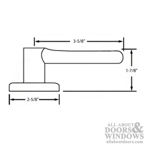 Kwikset Dummy Door Lever Pair Delta Bright Chrome Kwikset US2D 490 Keyed Door Lever - Kwikset Dummy Door Lever Pair Delta Bright Chrome Kwikset US2D 490 Keyed Door Lever