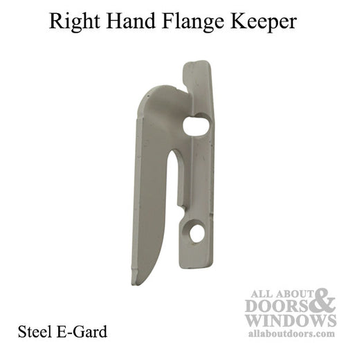 Sash Lock Hook, Flange Keeper, Right Hand - Steel E-Gard - Sash Lock Hook, Flange Keeper, Right Hand - Steel E-Gard