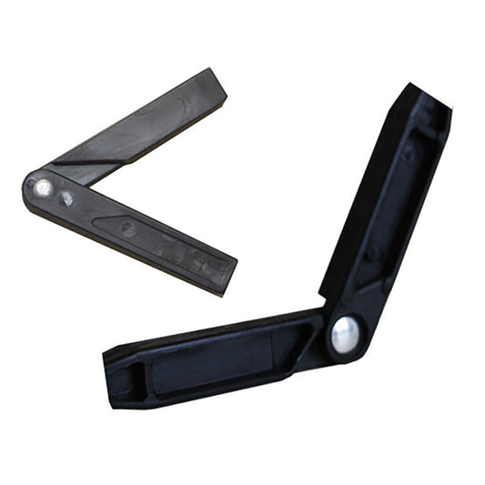 Adjustable Radius, Miter-Cut Screen Corners,  3/8" x 7/16", Plastic - Black