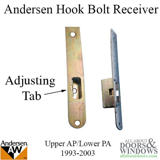 Andersen Hook Bolt Receiver - Upper AP/ Lower PA , FWH Door 1993-2003