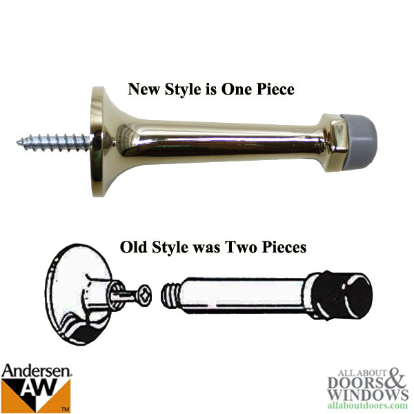 Andersen 3-1/8 Door Stop - Lifetime Polished Brass - Andersen 3-1/8 Door Stop - Lifetime Polished Brass