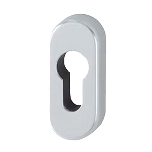 HOPPE Escutcheon for Euro Profile Doors with Nylon Base - Aluminum Silver - HOPPE Escutcheon for Euro Profile Doors with Nylon Base - Aluminum Silver