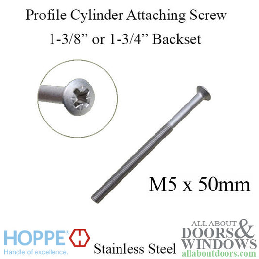 Cylinder Fixing screw for 35mm / 45mm backset, 2 inch - Stainless Steel