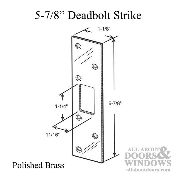 Maximum Security Deadbolt Strike - Choose Color - Maximum Security Deadbolt Strike - Choose Color