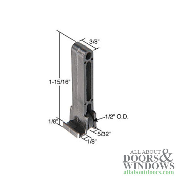 Roller Assembly (Flat) - Sliding Windows, Vertical Rail - Nylon - Roller Assembly (Flat) - Sliding Windows, Vertical Rail - Nylon