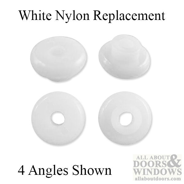 Kennaframe 3/4 Inch Pocket Door Wheel White - Kennaframe 3/4 Inch Pocket Door Wheel White