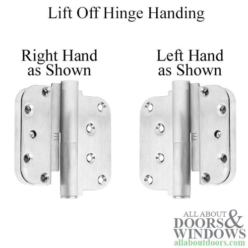 M3 Dual Adjustable Lift Off Hinge, Concealed Ball Bearings, Left Hand as Shown - M3 Dual Adjustable Lift Off Hinge, Concealed Ball Bearings, Left Hand as Shown