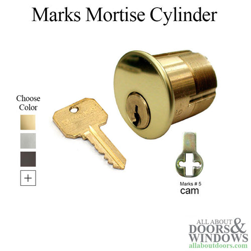 Marks Mortise Cylinder For Storm Doors Threaeded Kwikset Key Cylinder - Marks Mortise Cylinder For Storm Doors Threaeded Kwikset Key Cylinder