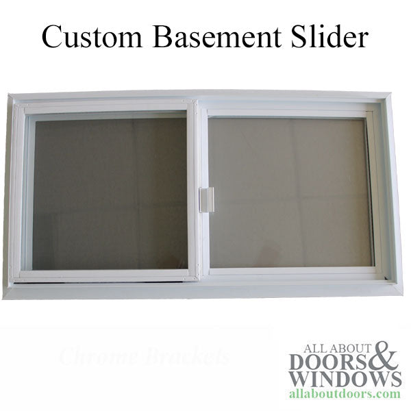 Columbia C580 Vinyl Sliding Basement Window w/ Exterior Fin - Columbia C580 Vinyl Sliding Basement Window w/ Exterior Fin