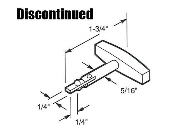 Latch Lever - Sliding Patio Door, Diecast - Gray - Latch Lever - Sliding Patio Door, Diecast - Gray