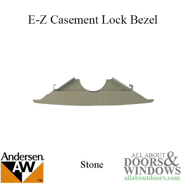 Andersen Lock Bezel, E-Z Casement, Flushmount Classic - Stone - Andersen Lock Bezel, E-Z Casement, Flushmount Classic - Stone