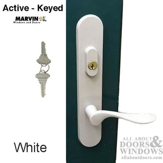 Marvin Active Keyed Trimset with Interior Thumbturn - White