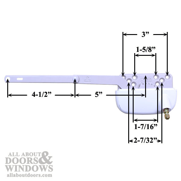 Truth Ellipse Split Arm Operator, 4-1/2