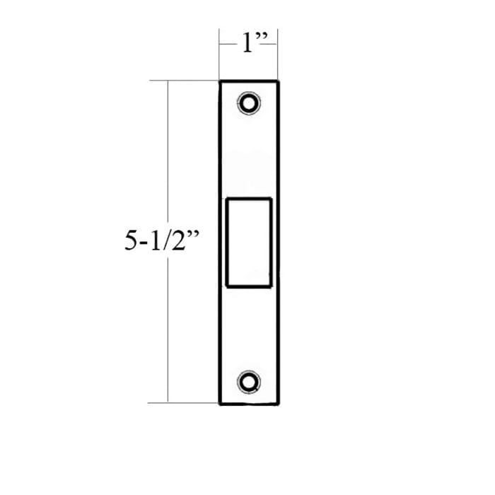 Custom Deadbolt Strike Plate 1