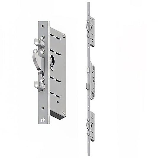 Hoppe 24mm Key Operated Multipoint Lock, 1-3/4" Backset - 8-0 Door