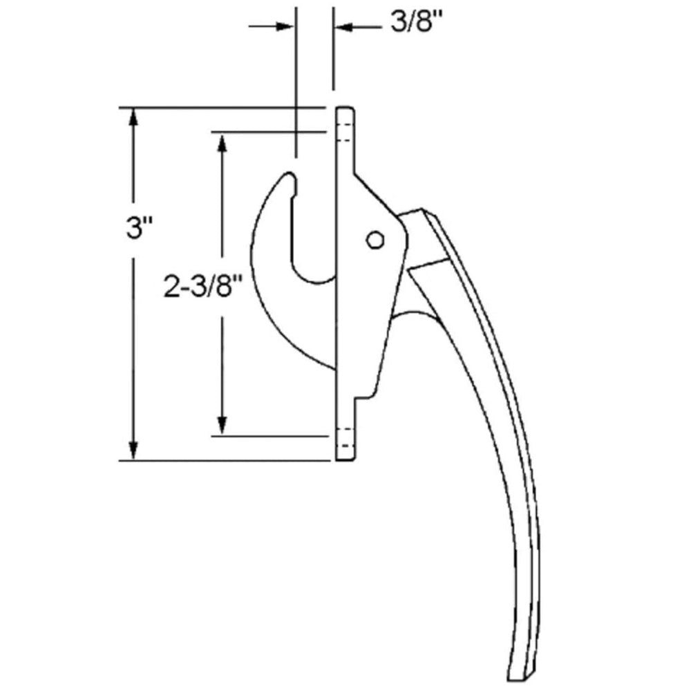 Truth 24.10 Locking Handle, 2-3/8