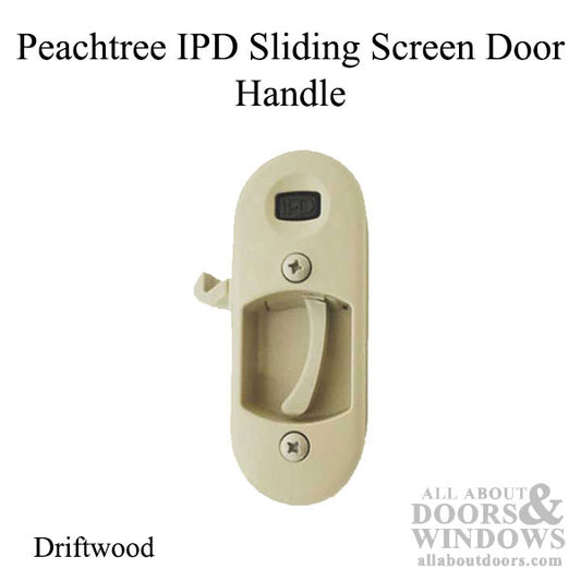 Peachtree IPD Sliding Screen Door Handle and Strike - Driftwood