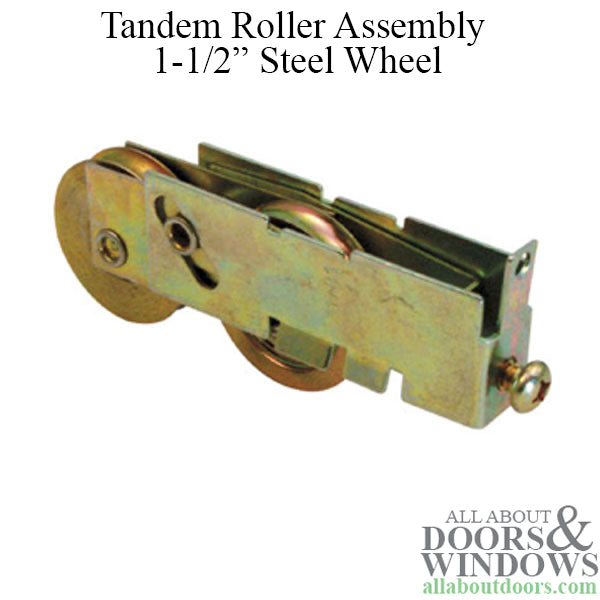 Sliding Door Roller With Two Steel Wheels Steel E Tab Housing - Sliding Door Roller With Two Steel Wheels Steel E Tab Housing