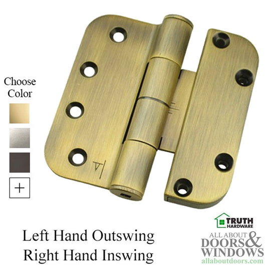 Truth Sentry Hinged Door Adjustable Guide Hinge, RHO / LHI, 4 x 4 inches