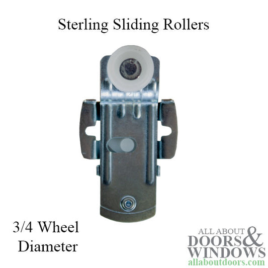 Sliding Closet Door Roller Nylon Wheel With Steel Bracket 3/4" Wheel 1/2" Offset