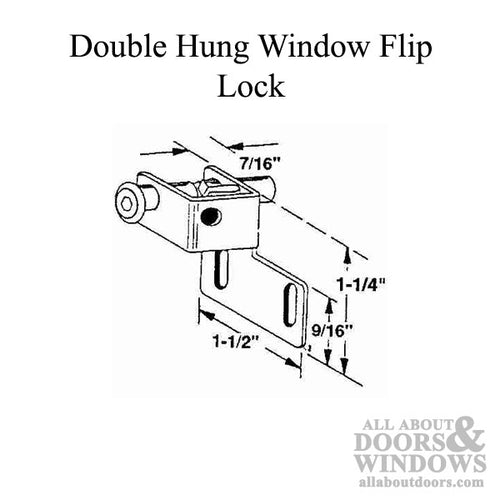 Sliding Window Push-Bolt Lock - Choose Color - Sliding Window Push-Bolt Lock - Choose Color