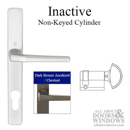 HOPPE Frankfurt A117 / 2246N Inactive Multipoint Handleset Dark Bronze Anodized Aluminum