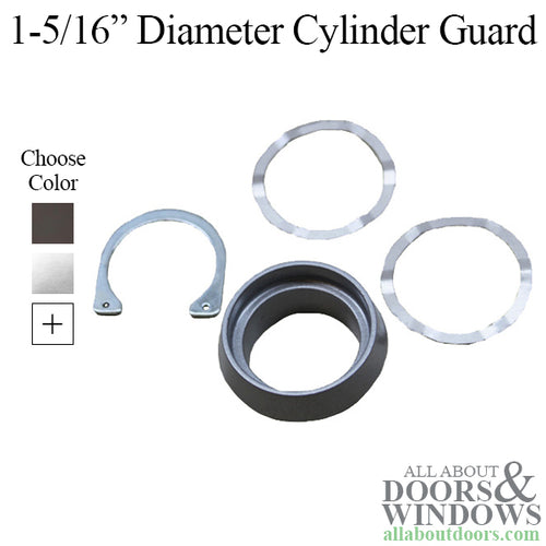 Cylinder Guard,  Mortise 3/4 inch thick  Aluminum - Cylinder Guard,  Mortise 3/4 inch thick  Aluminum