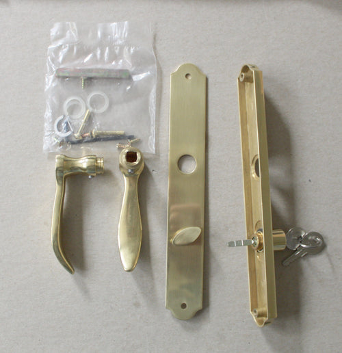 Larson Torino Brass Lever Handle Set - Larson Torino Brass Lever Handle Set