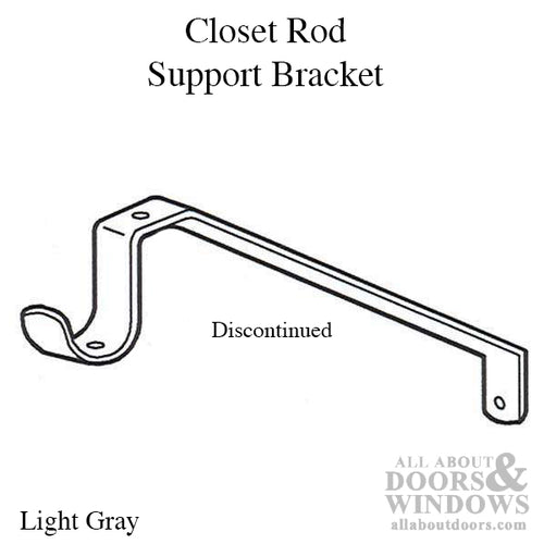 Unavailalble Bracket - Shelf and Closet Rod Support - Light Gray - Unavailalble Bracket - Shelf and Closet Rod Support - Light Gray