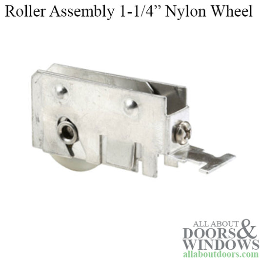 1-1/4 Nylon Wheel, Roller Assembly