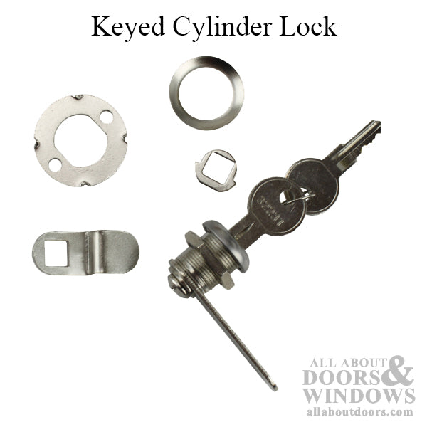 Keyed Cylinder Lock with 1/4 Inch Offset and 5/8 Inch Cylinder - Keyed Cylinder Lock with 1/4 Inch Offset and 5/8 Inch Cylinder