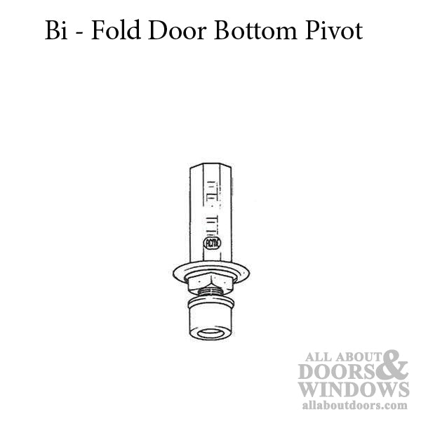 Bottom Pivot, Bi-Fold Door, Nylon Tip - Acme No. 2664 - Bottom Pivot, Bi-Fold Door, Nylon Tip - Acme No. 2664